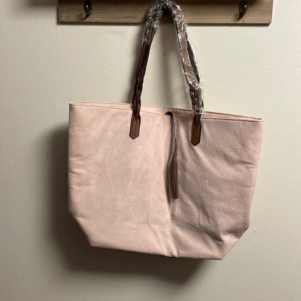 Suede carry bag